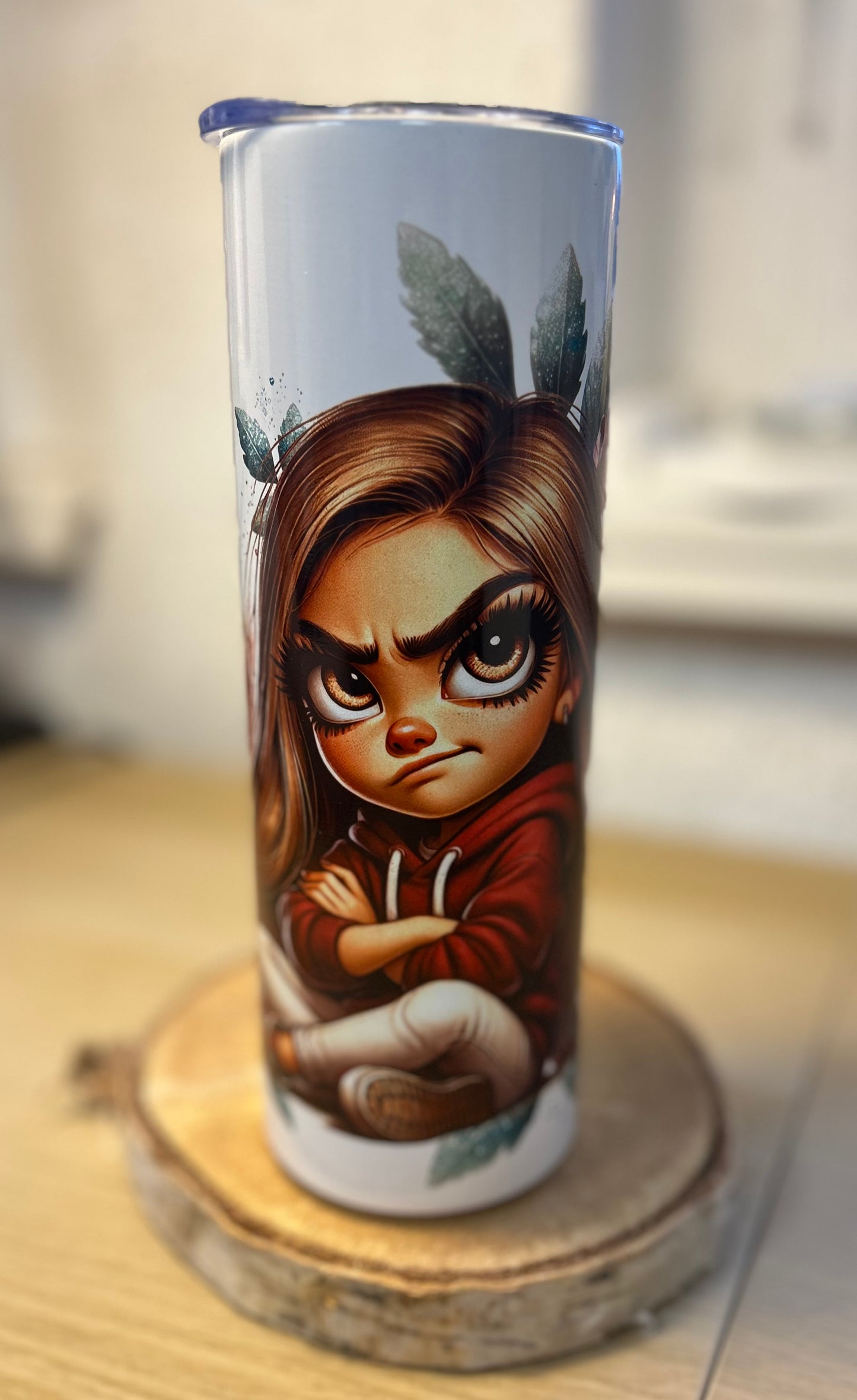 Thermokaffeebecher böses Mädchen
