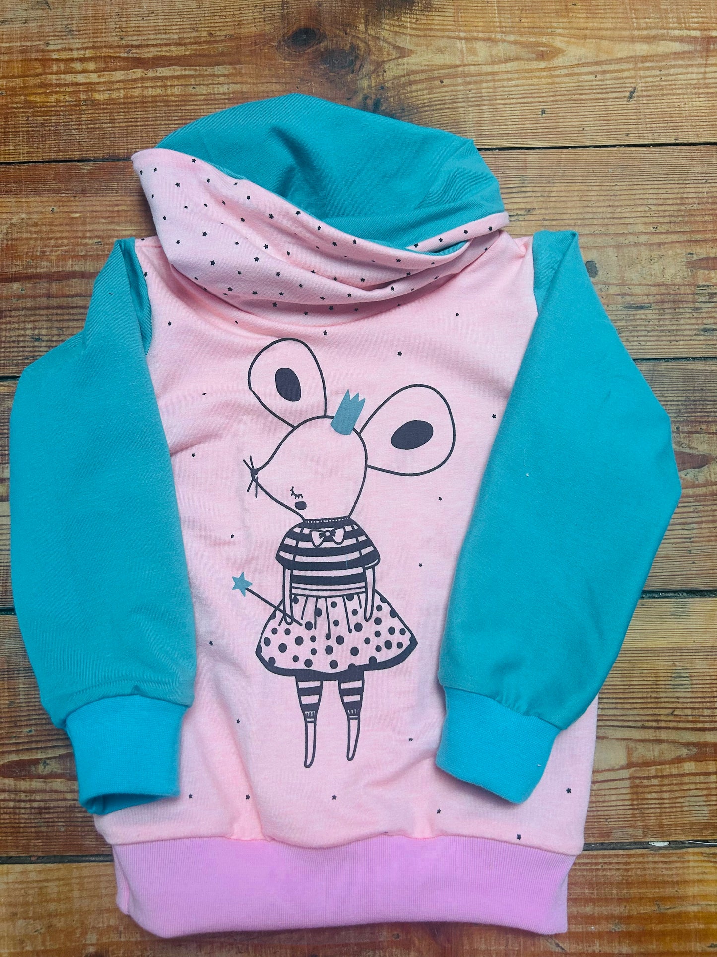 Hoodie mit Stehkragen 98