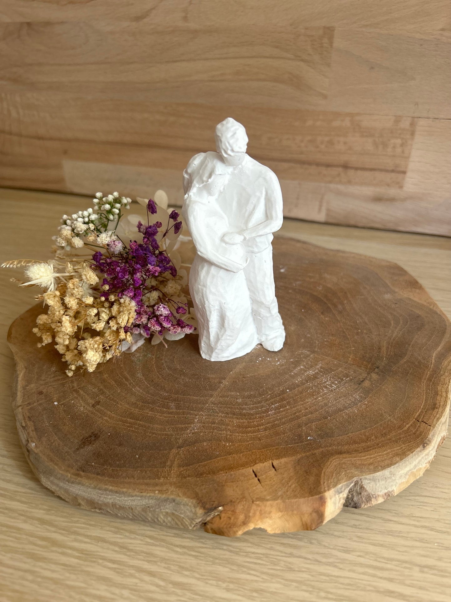 Skulptur Paar Schwangerschaft