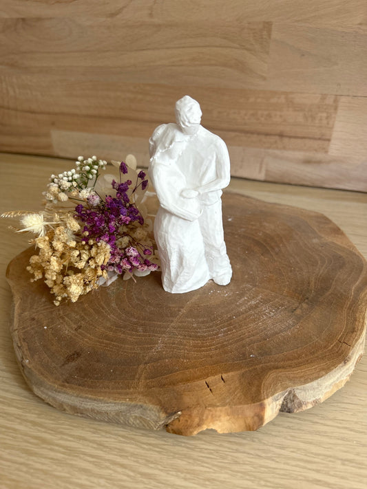 Skulptur Paar Schwangerschaft